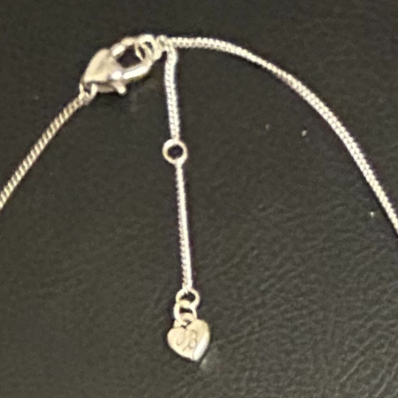 Brighton Silver and Sapphire Blue Color Crystal Necklace - Picture 4 of 5